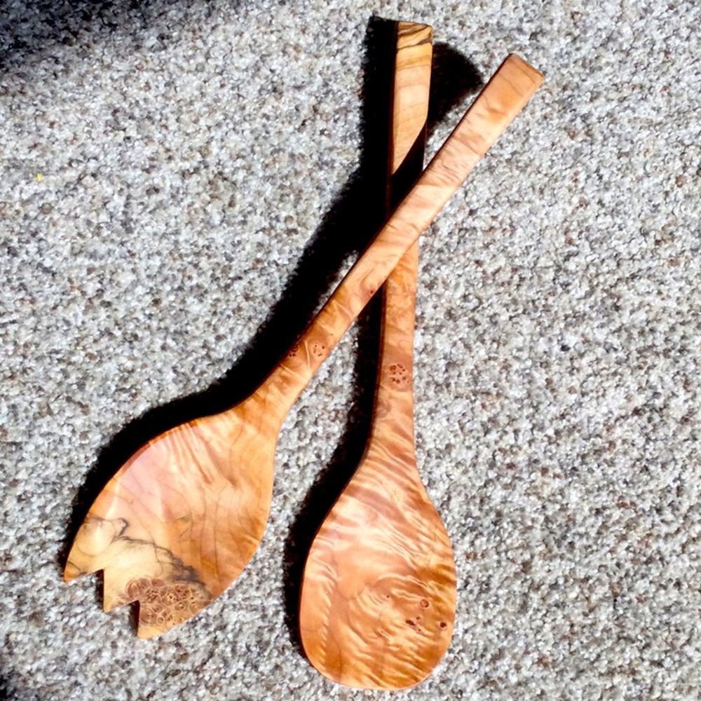 Birdseye Maple Salad Servers